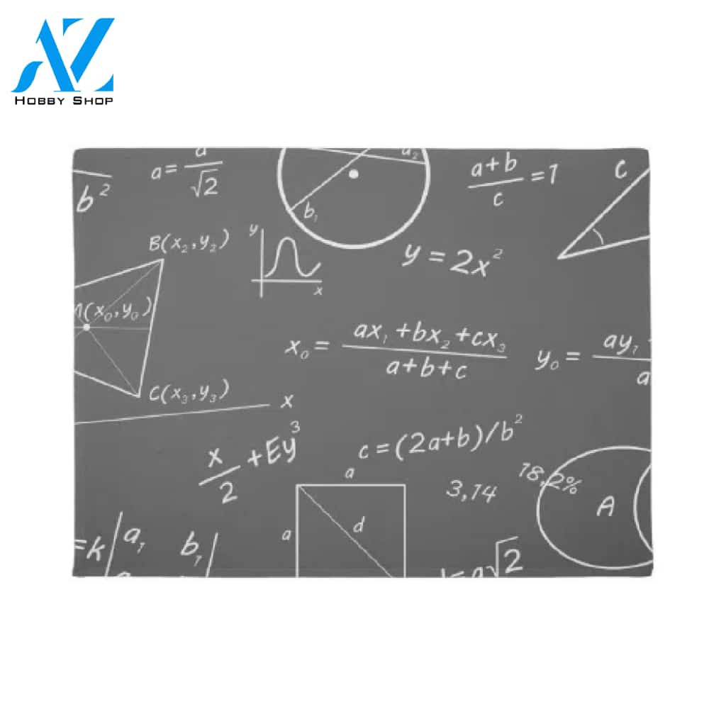 Math Chalkboard Doormat Welcome Mat House Warming Gift Home Decor Funny Doormat Gift Idea