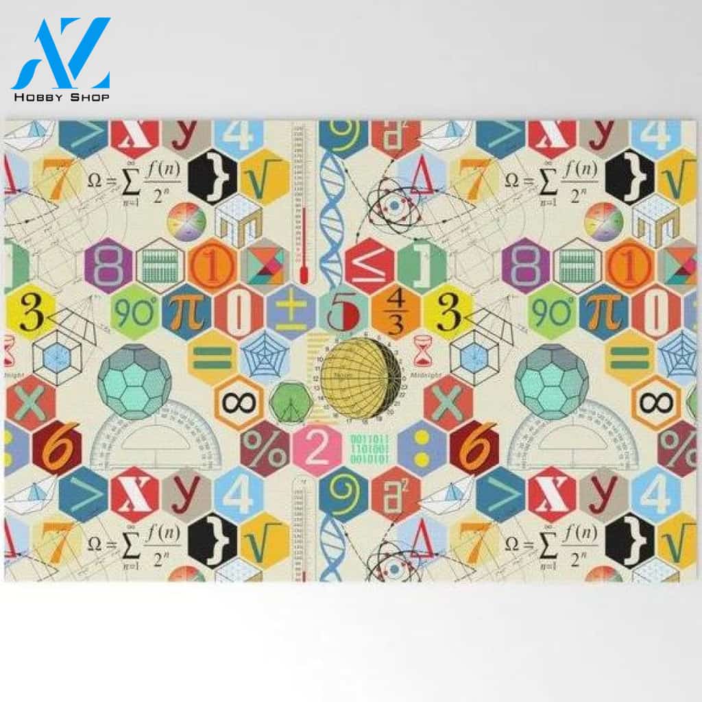 Math Pi XY Doormat Welcome Mat Housewarming Gift Home Decor Funny Doormat Gift Idea For Classroom Gift For Math Lovers