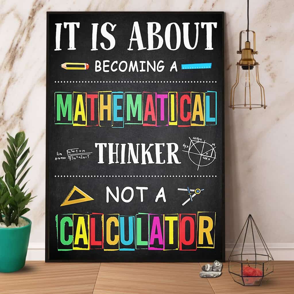 Mathematical It Is About Become A Mathematical Paper Poster No Frame Matte Canvas Wall Decor