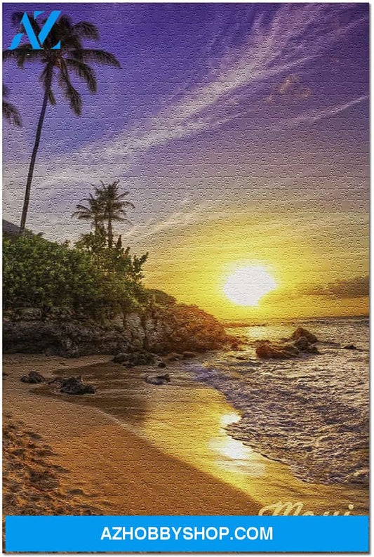 Maui Hawaii - Sunset And Palm