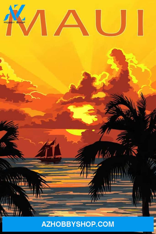 Maui Hawaii Sunset And Ship