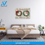 Personalized Canvas May The Beauty Of The Season Fill Your Heart With Joychristmas Gift Idea Canvas Wall Art