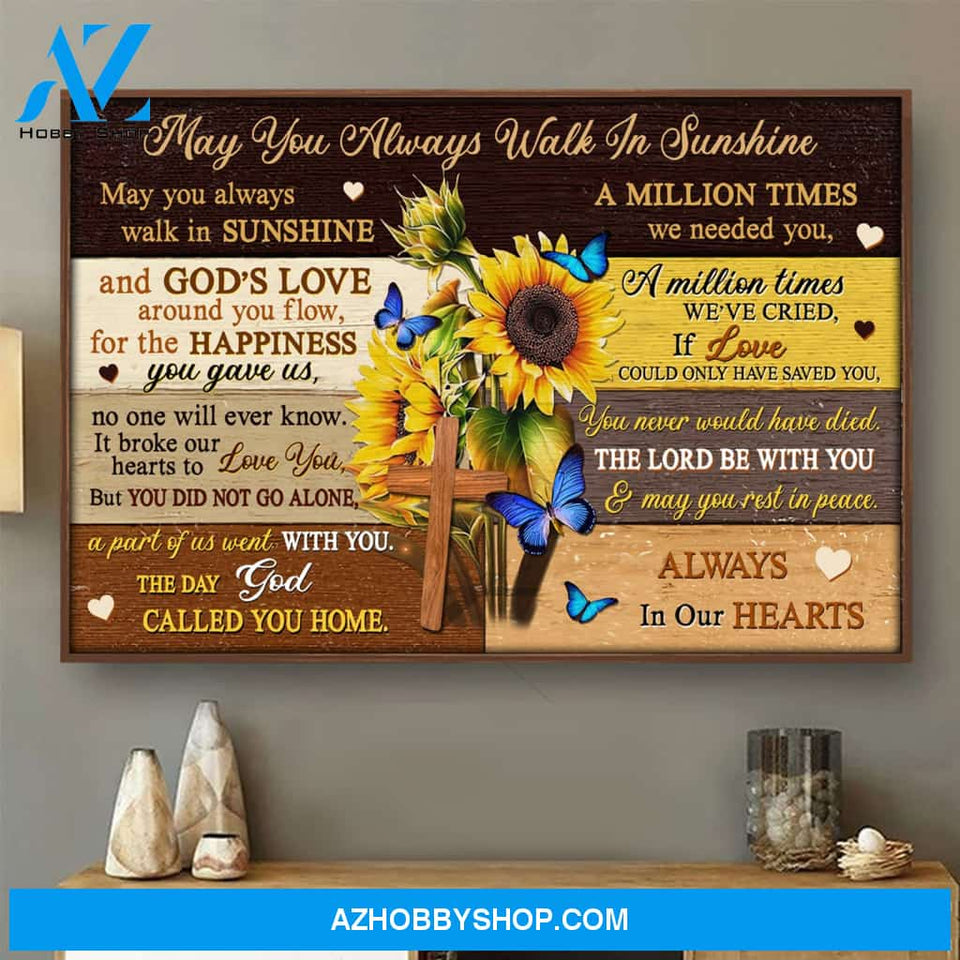 May You Always Walk In Sunshine Canvas