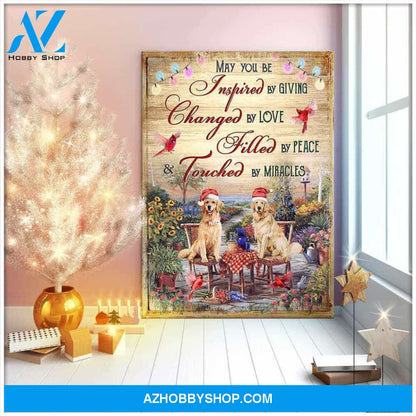 May You Be Inspired By Giving Canvas Wall Art Decor