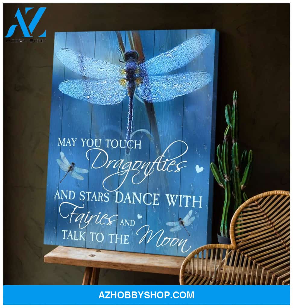 May You Touch Dragonfly Wall Art Canvas