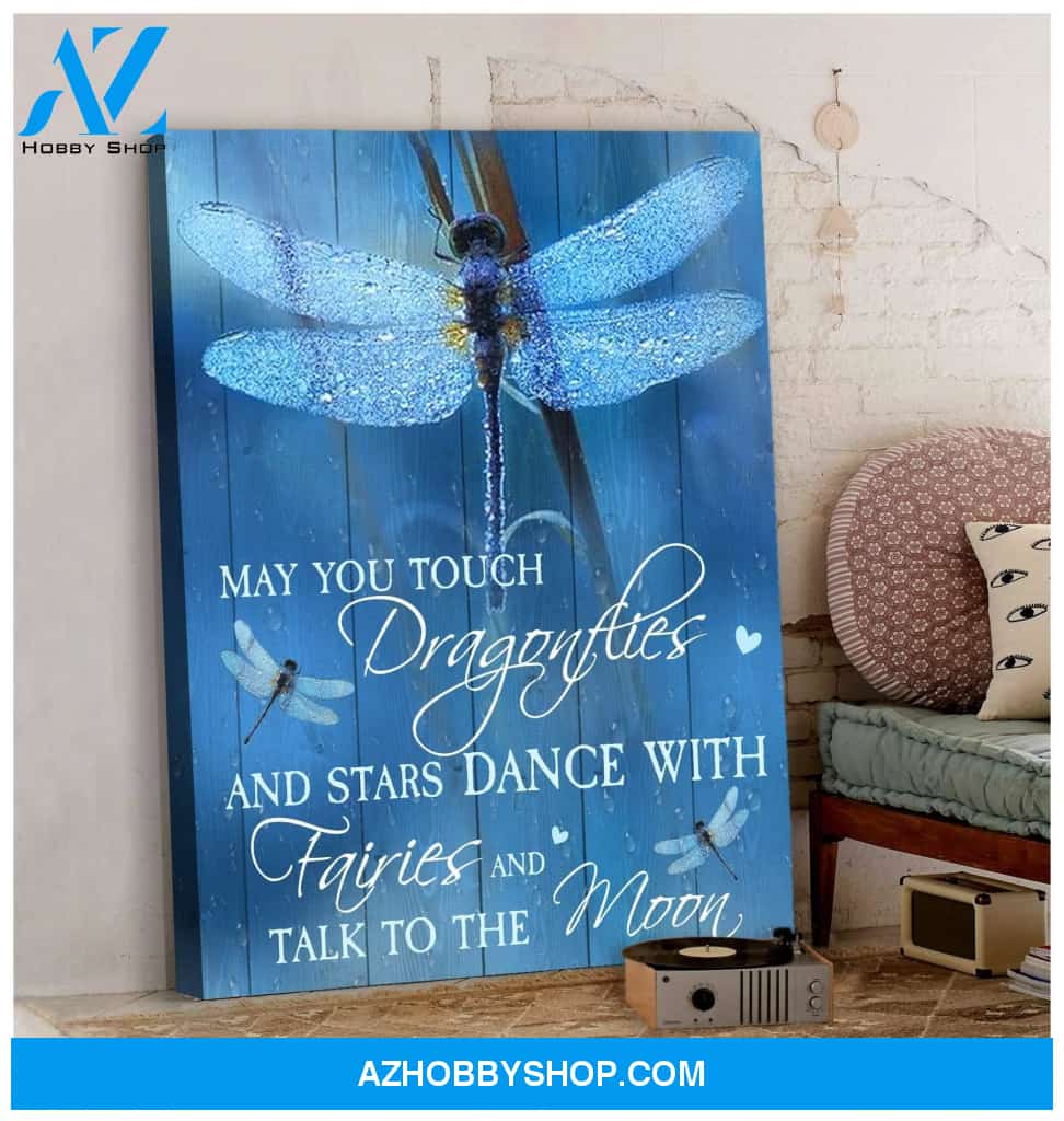 May You Touch Dragonfly Wall Art Canvas