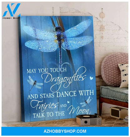 May You Touch Dragonfly Wall Art Canvas