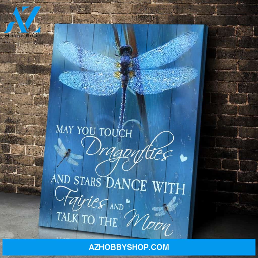 May You Touch Dragonfly Wall Art Canvas