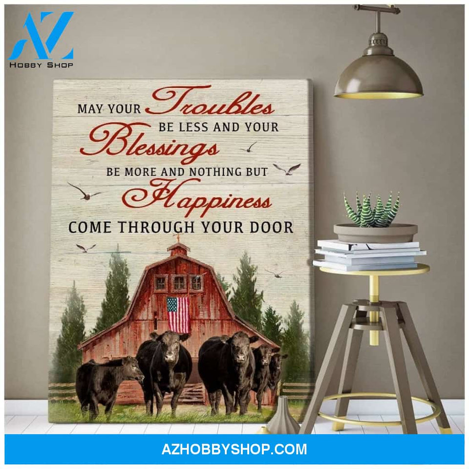 May Your Cow Wall Art Canvas