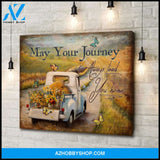 Zalooo May Your Journey Butterfly Wall Art Canvas