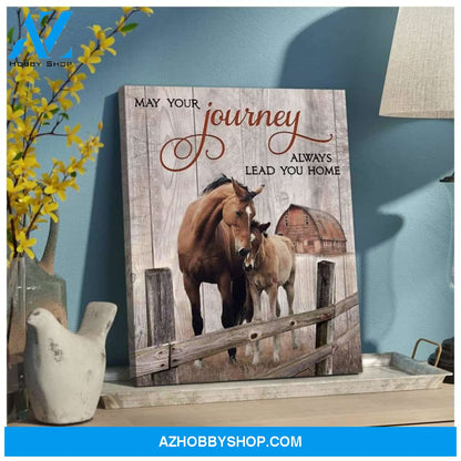 May Your Journey Horse Wall Art Canvas