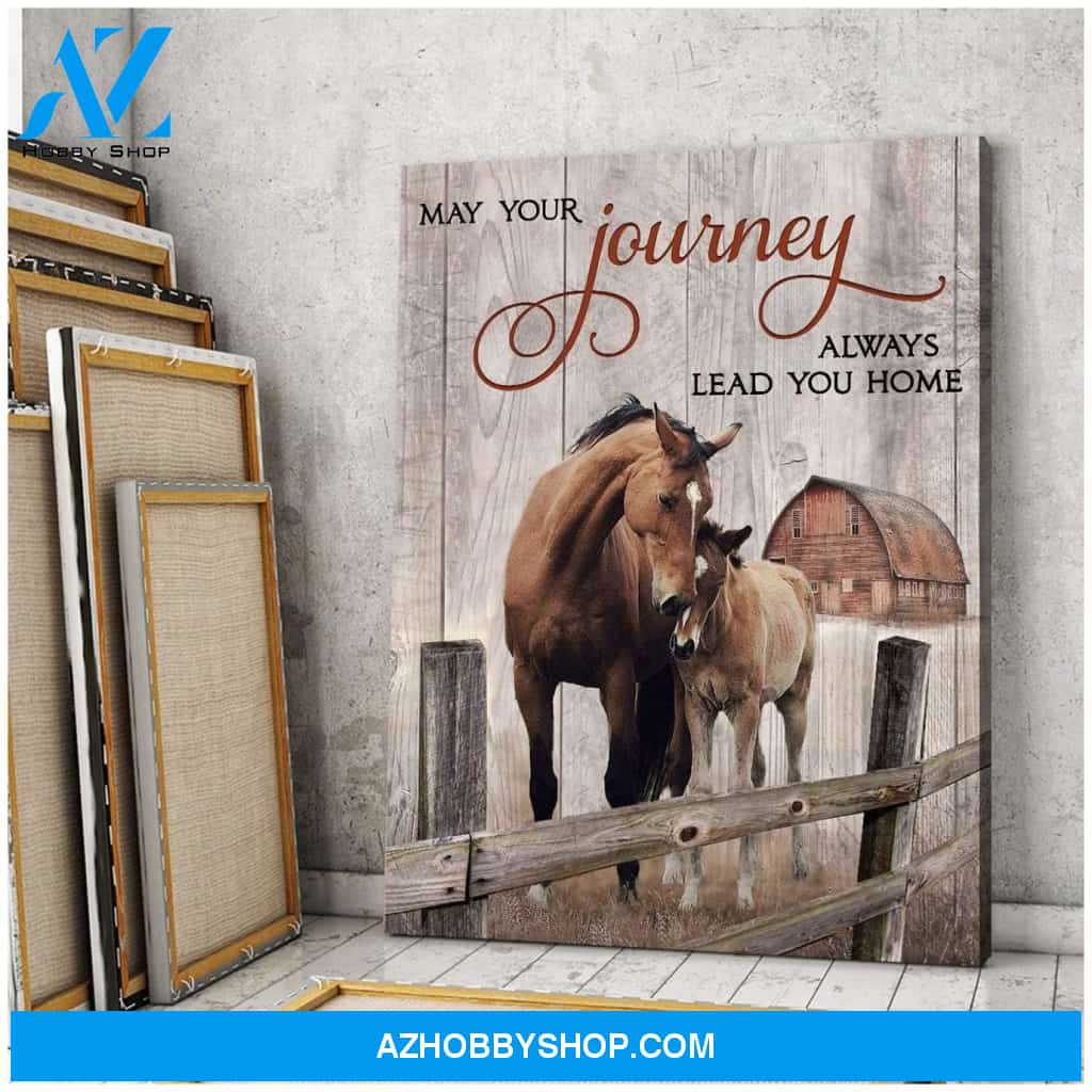 May Your Journey Horse Wall Art Canvas
