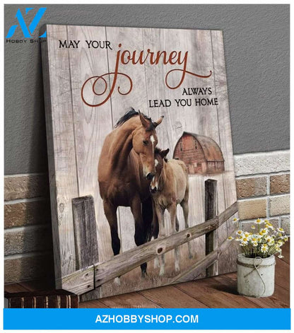 May Your Journey Horse Wall Art Canvas