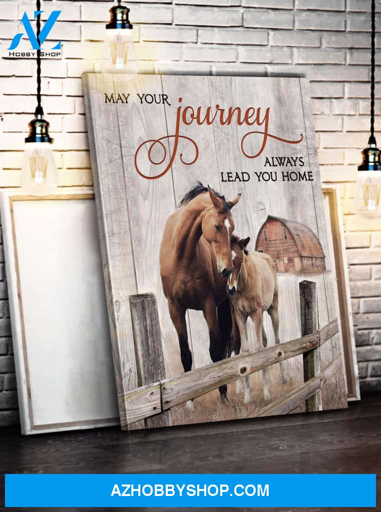 May Your Journey Horse Wall Art Canvas