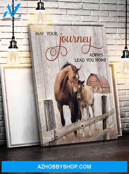 May Your Journey Horse Wall Art Canvas