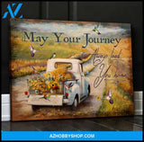 May Your Journey Hummingbird Wall Art Canvas