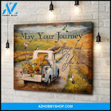 May Your Journey Hummingbird Wall Art Canvas