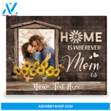 Meaningful Gift For Mom On Mother's Day Personalized Photo Canvas Wall Art