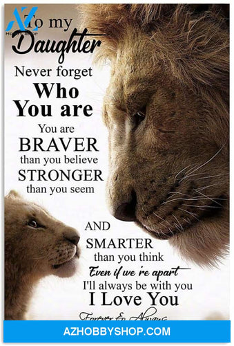 Meaningful Quote Dad To Daughter Vertical Poster 