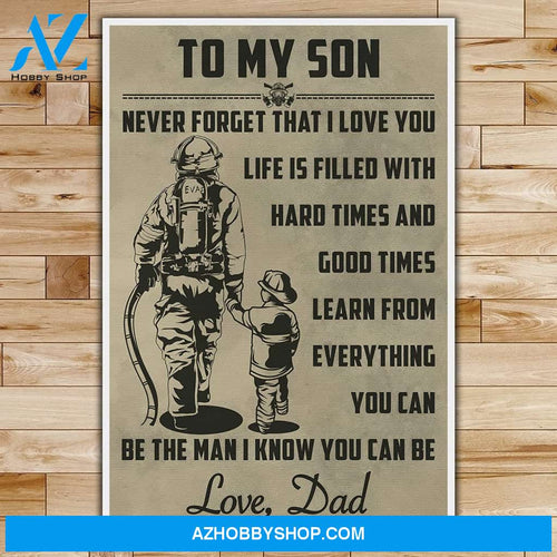 Meaningful Quote Dad To Son - English - Firefighter 