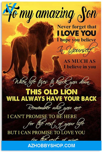 Meaningful Quote Dad To Son Vertical Poster 