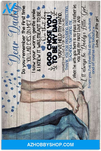 Meaningful Quote Daughter To Dad Vertical Poster