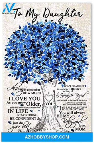 Meaningful Quote Family Poster To My Daughter Best Birthday Gift For You Posters Awesome Birthday 