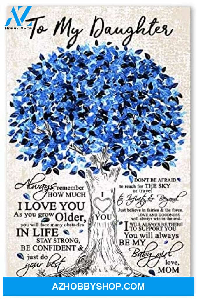 Meaningful Quote Family Poster To My Daughter Best Birthday Gift For You Posters Awesome Birthday 