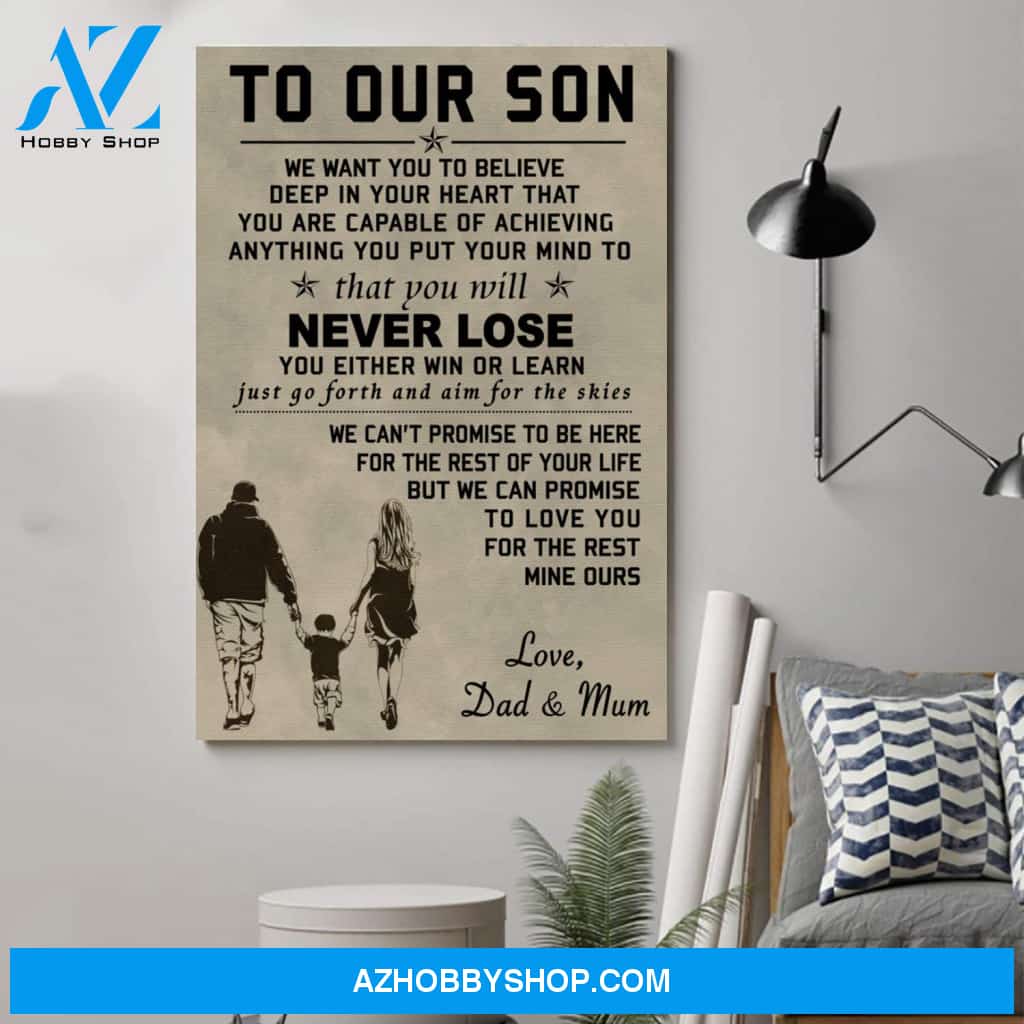 Meaningful Quote Family Poster - To Our Sonposters
