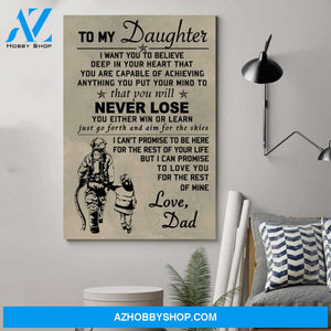 Meaningful Quote Firefighter Poster - To My Daughterposters