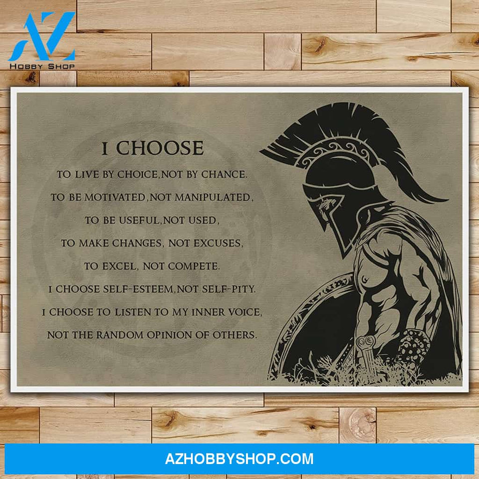 Meaningful Quote I Choose Engish - Warrior Posters 