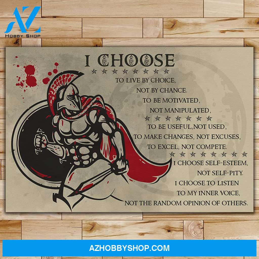 Meaningful Quote I Choose - English - Warrior Poster Posters