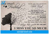 Meaningful Quote My Angel Husband Awesome Husband Birthday Gifts Posters