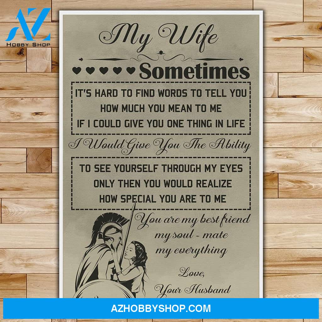 Meaningful Quote My Wife - Warrior Posters