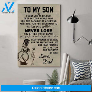 Meaningful Quote Spartan Poster - To My Sonposters 