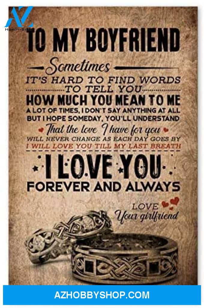 Meaningful Quote To My Boyfriend Best Birthday Gifts For Husband Posters
