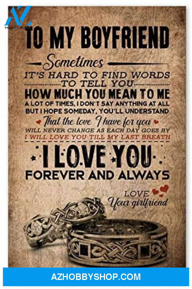 Meaningful Quote To My Boyfriend Best Birthday Gifts For Husband Posters