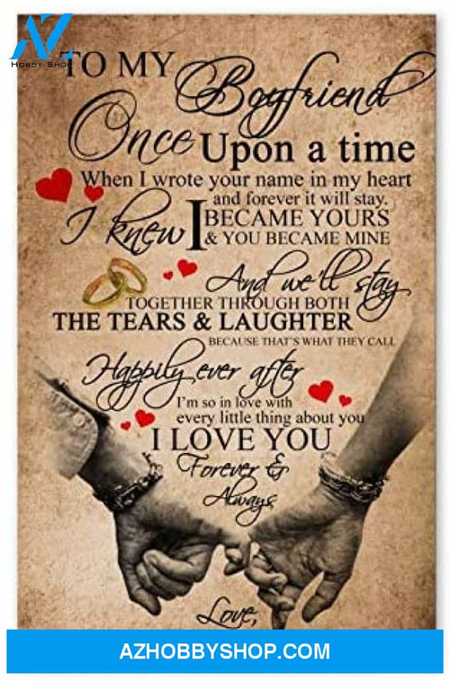 Meaningful Quote To My Boyfriend Great Gifts For Husband Posters