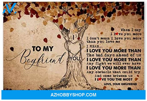 Meaningful Quote To My Boyfriend Perfect Husband Gifts Posters