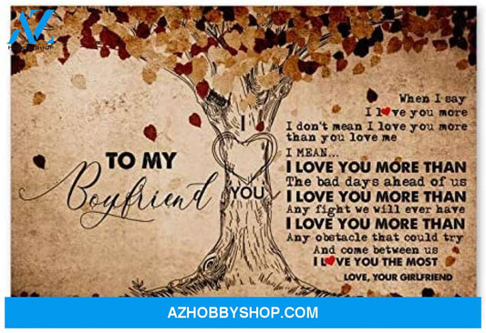 Meaningful Quote To My Boyfriend Perfect Husband Gifts Posters