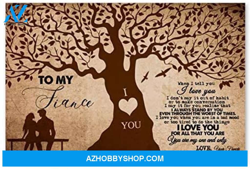 Meaningful Quote To My Fiance Nice Gifts For Husband Anniversary Posters