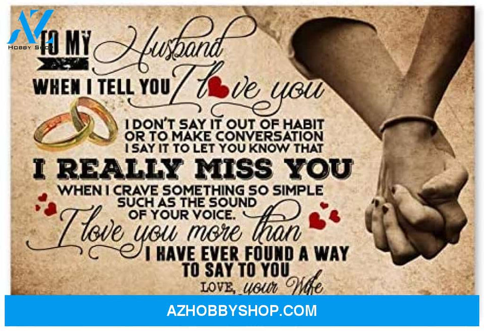 Meaningful Quote To My Husband Birthday Gifts For Husband Posters