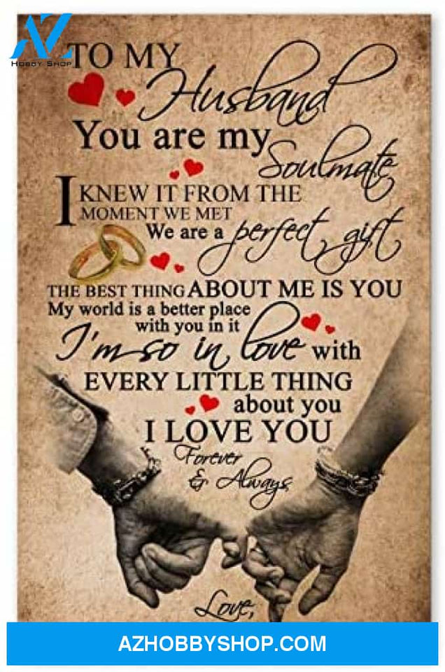 Meaningful Quote To My Husband Gifts For Husband Birthday Posters