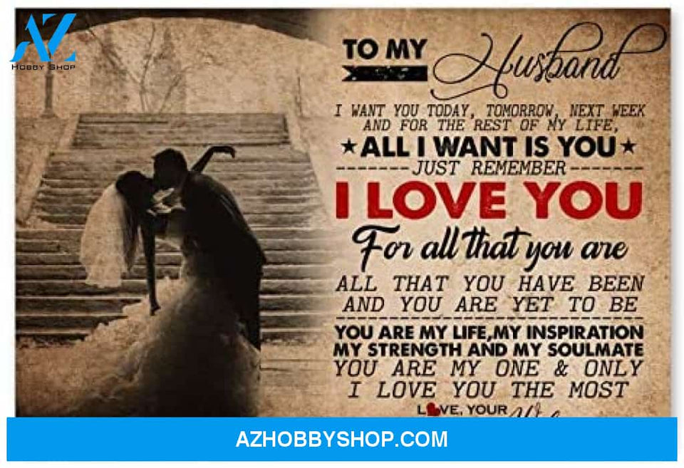 Meaningful Quote To My Husband Gifts For Husband On Wedding Day Posters