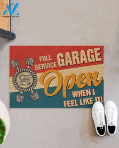 Mechanic Full Service Garage Vintage Funny Indoor And Outdoor Doormat Warm House Gift Welcome Mat Gift For Mechanic