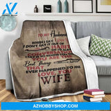 Mechanic Wrench Tool Family Love Letter To My Husband From Wife Blanket