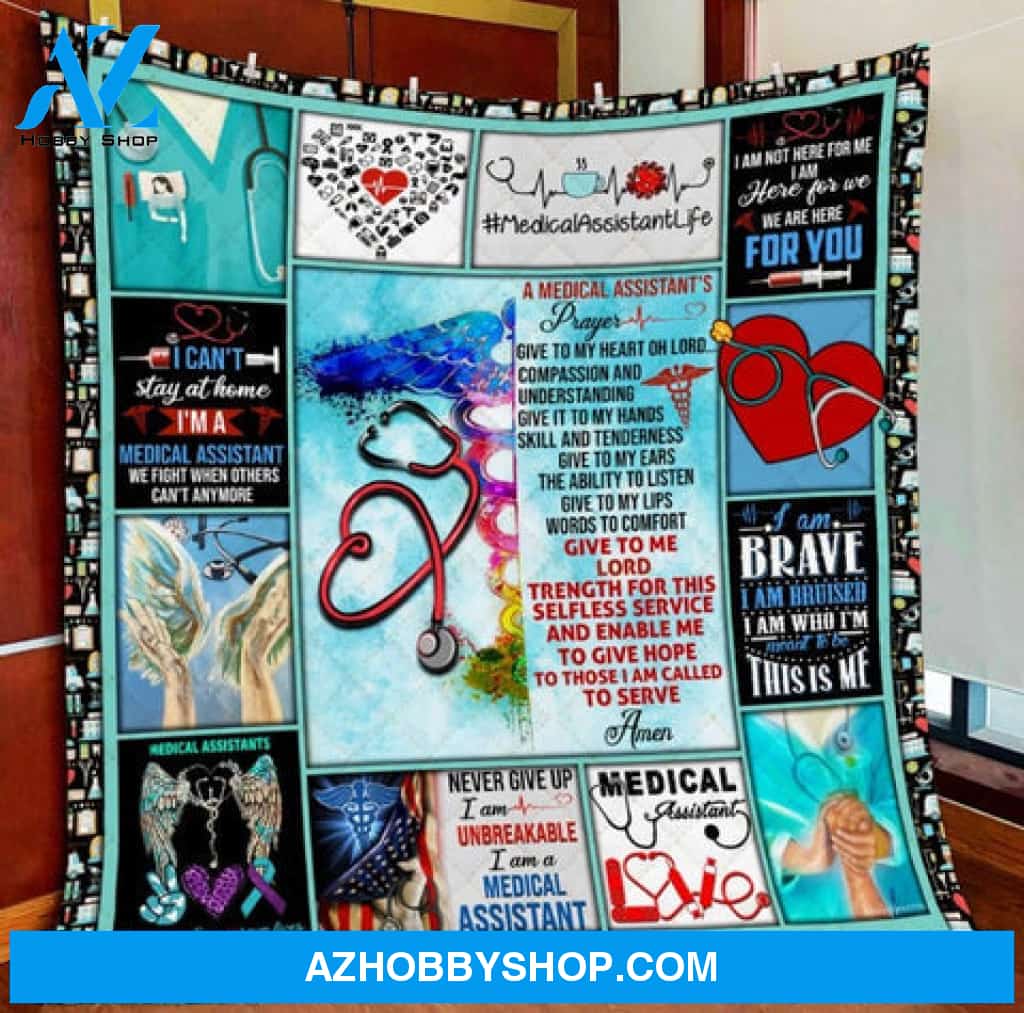 Medical Blanket, We Are Here For You Medical Assistant Gift Fleece Blanket