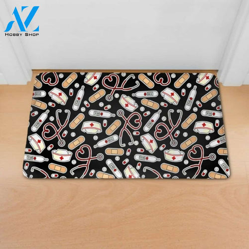 Medical Care Nurse Floor Mat Door Doormat Hunting, Indoor and Outdoor Doormat Warm House Gift Welcome Mat Gift for Friend Family