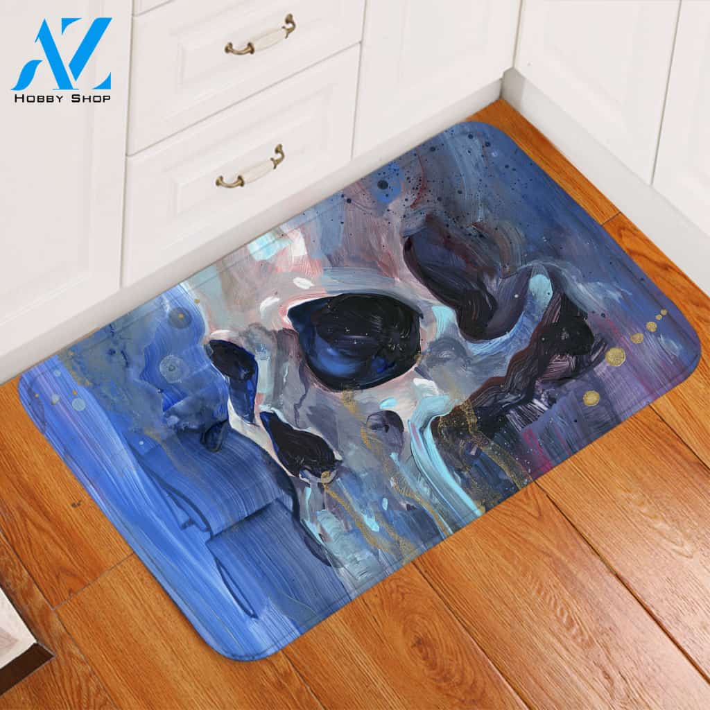 Melting Skull Door Mat