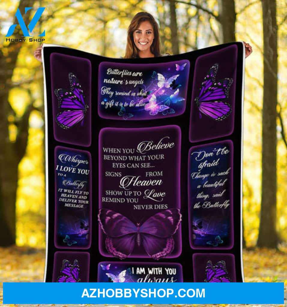 Memorial Blanket, Butterfly I Am Always With You Always